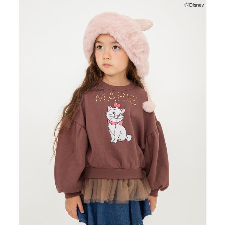 ブラウン | 【ディズニー】おしゃれキャット/ペプラムトレーナー | F.O.Online Store