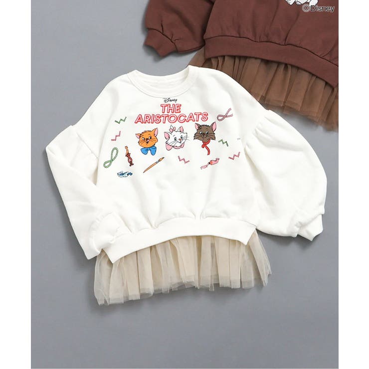 オフホワイト | 【ディズニー】おしゃれキャット/ペプラムトレーナー | F.O.Online Store