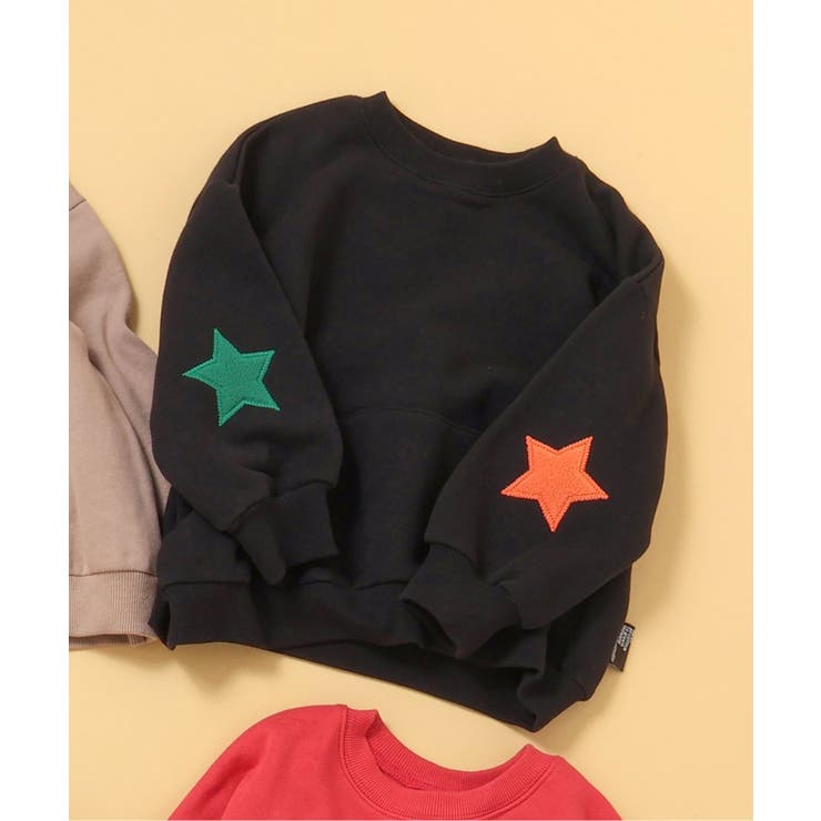 ブラック | あったかイロイロパッチトレーナー | F.O.Online Store