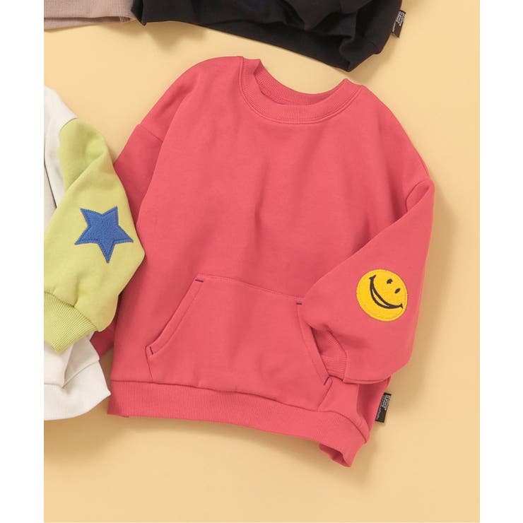 レッド | あったかイロイロパッチトレーナー | F.O.Online Store