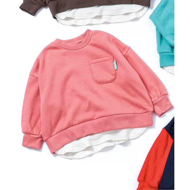 ピンク | あったかレイヤード風トレーナー  10分丈 | F.O.Online Store