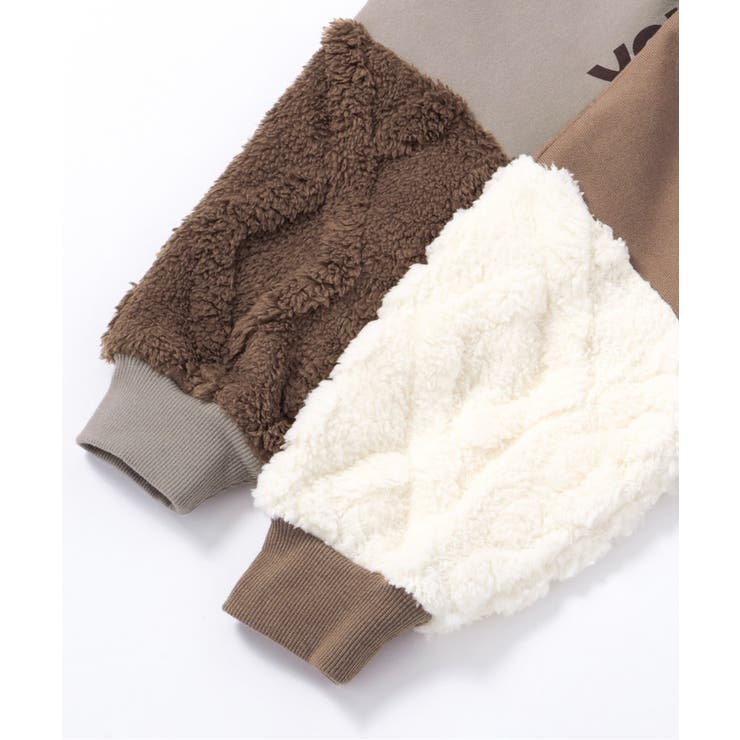 袖ジャガードファーフリース切替トレーナー | F.O.Online Store | 詳細画像17 