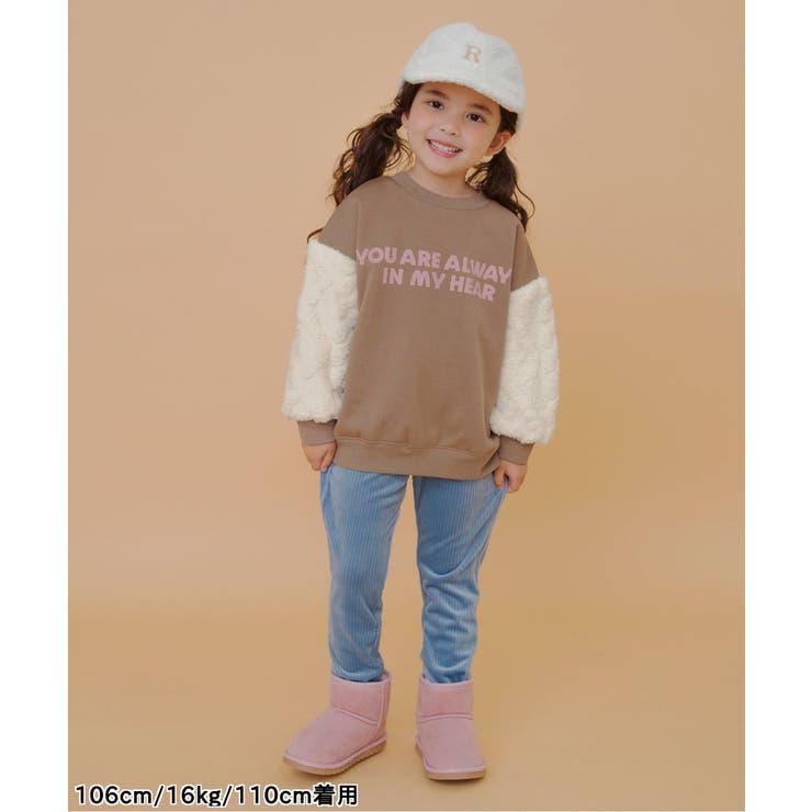 袖ジャガードファーフリース切替トレーナー | F.O.Online Store | 詳細画像4 