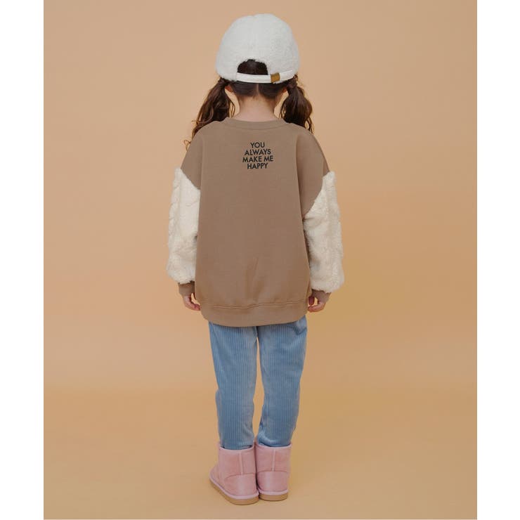 袖ジャガードファーフリース切替トレーナー | F.O.Online Store | 詳細画像5 