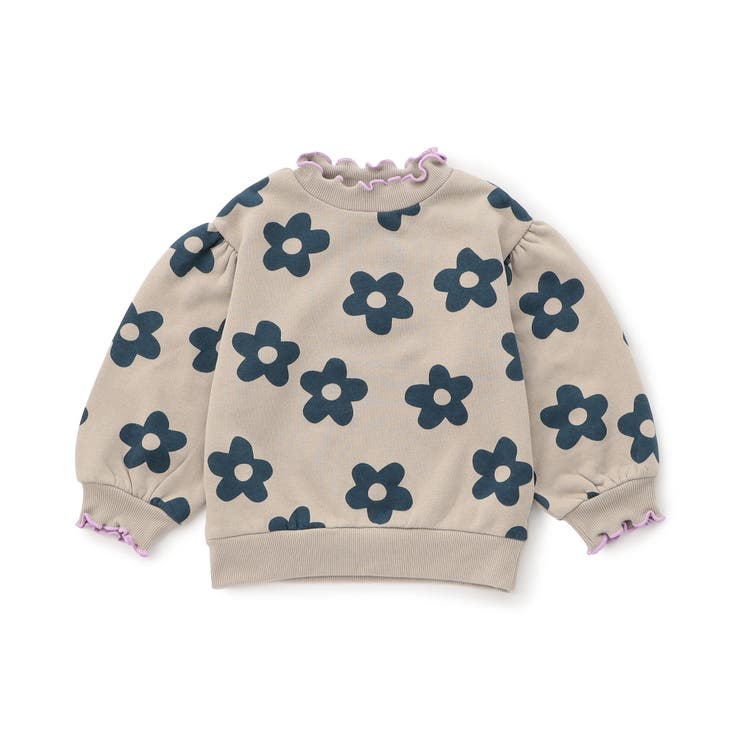 ベージュ | WEB限定  メロウフリル裏起毛トレーナー | F.O.Online Store