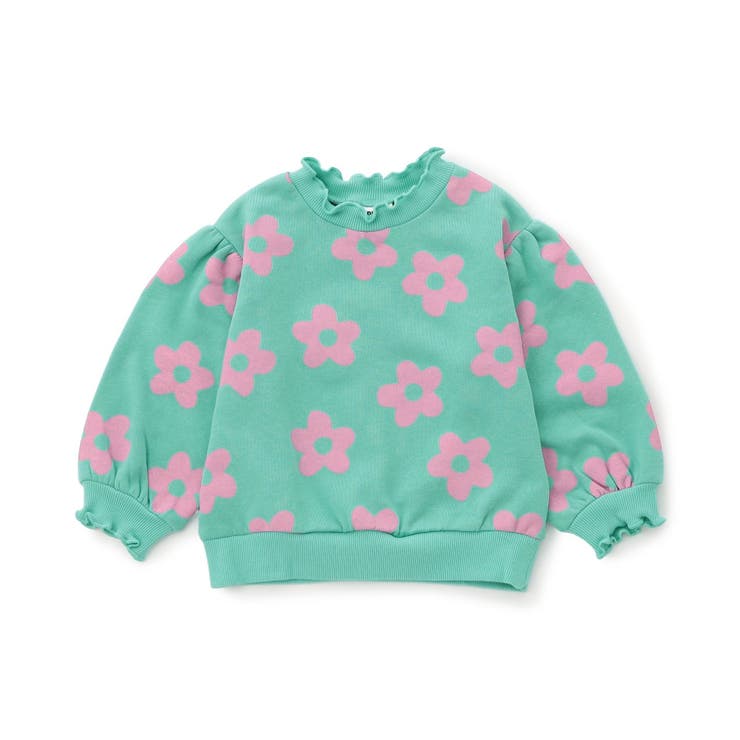 ミント | WEB限定  メロウフリル裏起毛トレーナー | F.O.Online Store