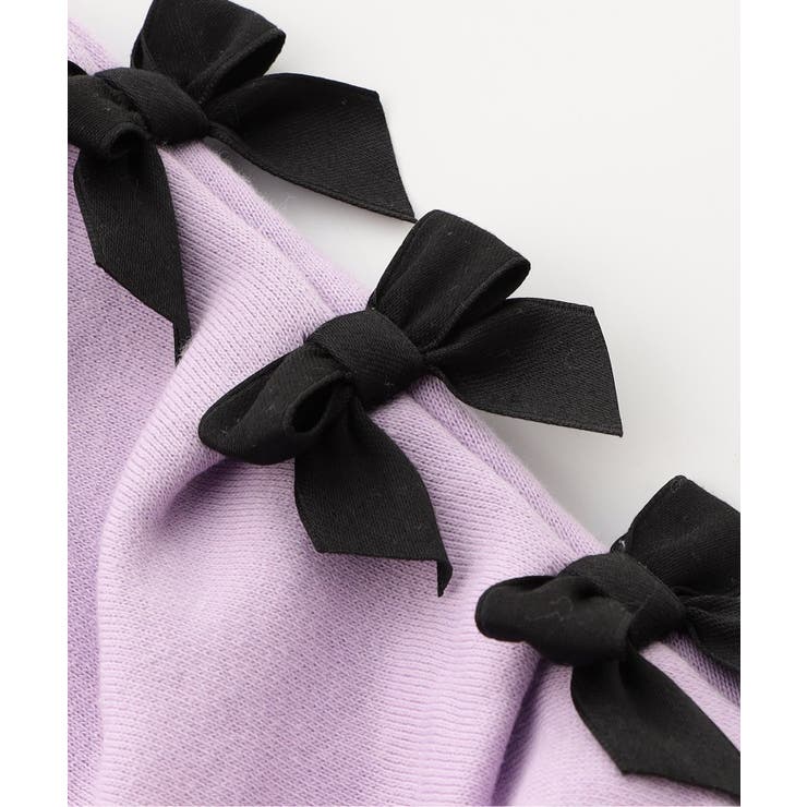 WEB限定  袖タックリボンモチーフ裏起毛トレーナー | F.O.Online Store | 詳細画像11 