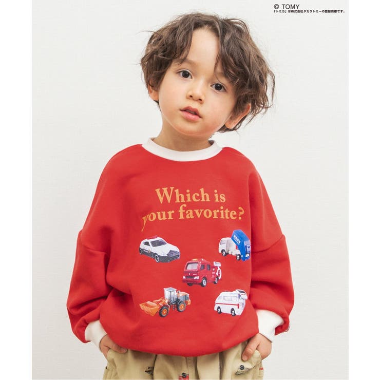 レッド | TOMICA×BREEZE グラフィックトレーナー | F.O.Online Store