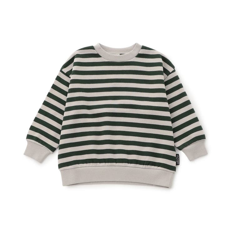 グリーン | WEB限定  あったか裏起毛無地ボーダートレーナー | F.O.Online Store