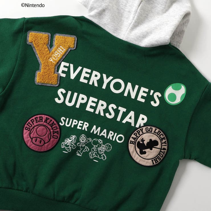スーパーマリオ バックワッペンパーカー | F.O.Online Store | 詳細画像5 