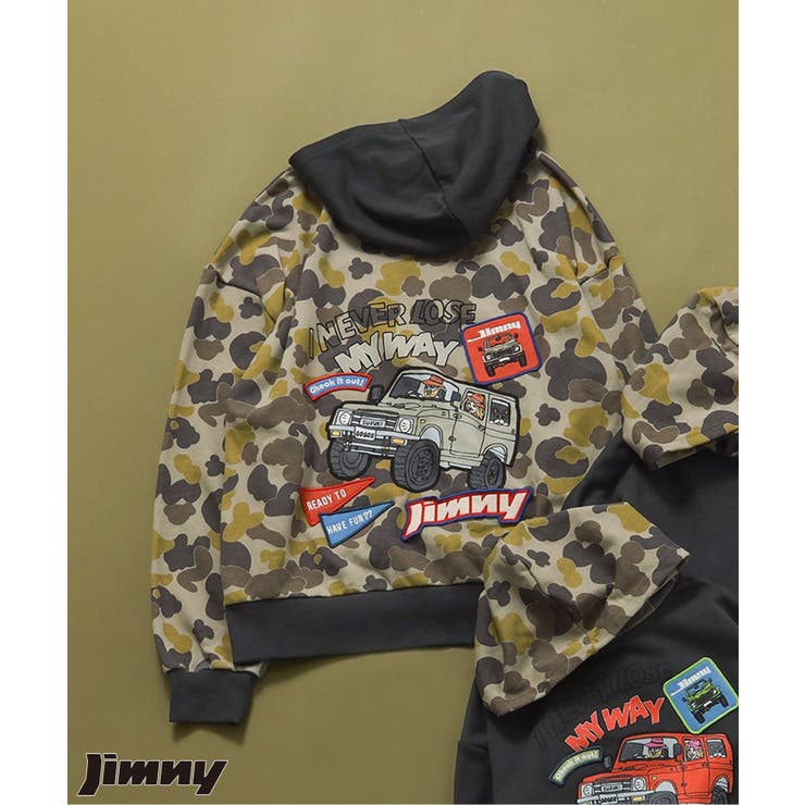カーキ | 【リンク】Jimnyコラボ ワッペンパーカー(大人) | F.O.Online Store