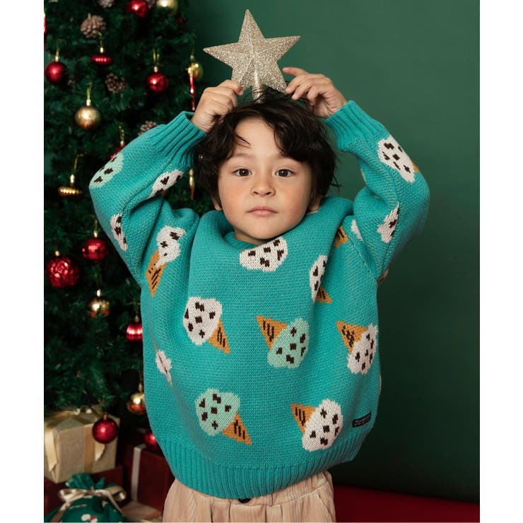 ミント | 【リンク】総柄バリエーションニット | F.O.Online Store