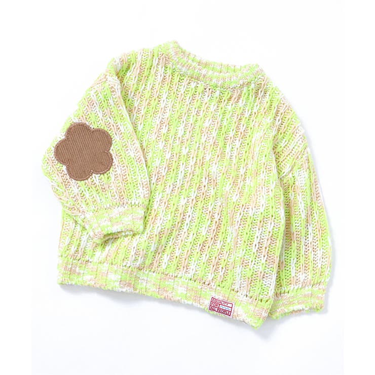 ミックスカラー肘パッチ スペシャルニット | F.O.Online Store | 詳細画像1 