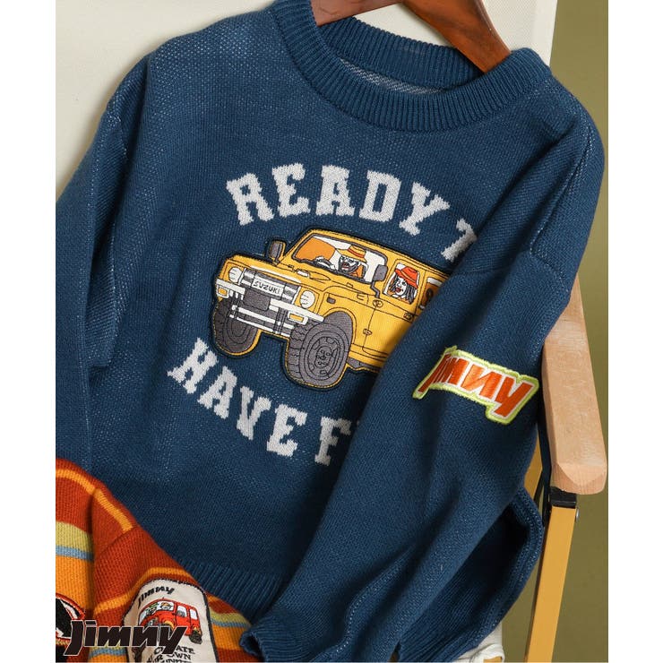 ブルー | 【リンク】Jimnyコラボ ジャガードセーター_マシンウォッシャブル | F.O.Online Store