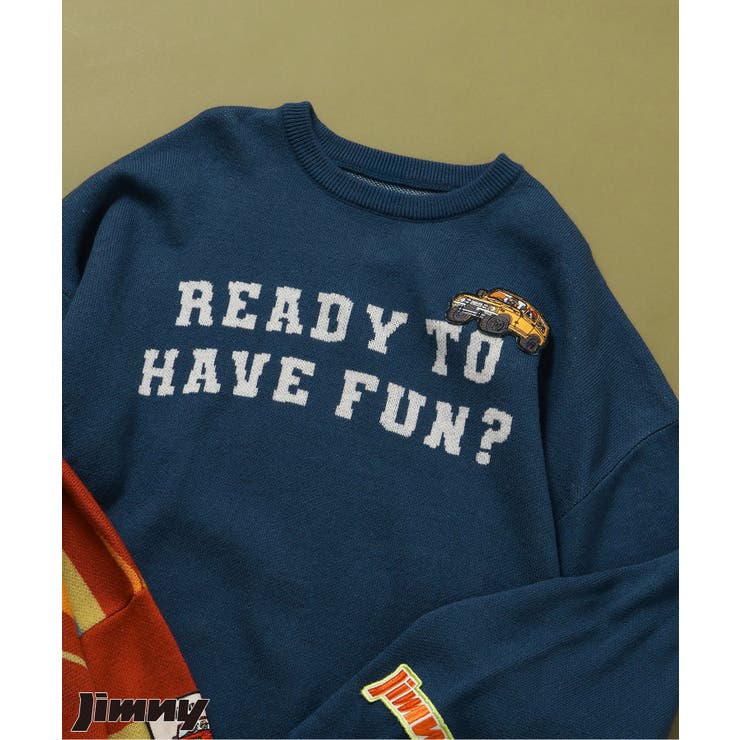 ブルー | 【リンク】Jimnyコラボ ジャガードセーター(大人)_マシンウォッシャブル | F.O.Online Store