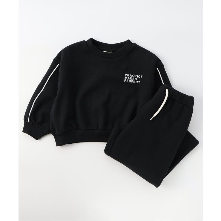 ブラック | WEB限定  あったか裏起毛ゆったりセットアップ  | F.O.Online Store