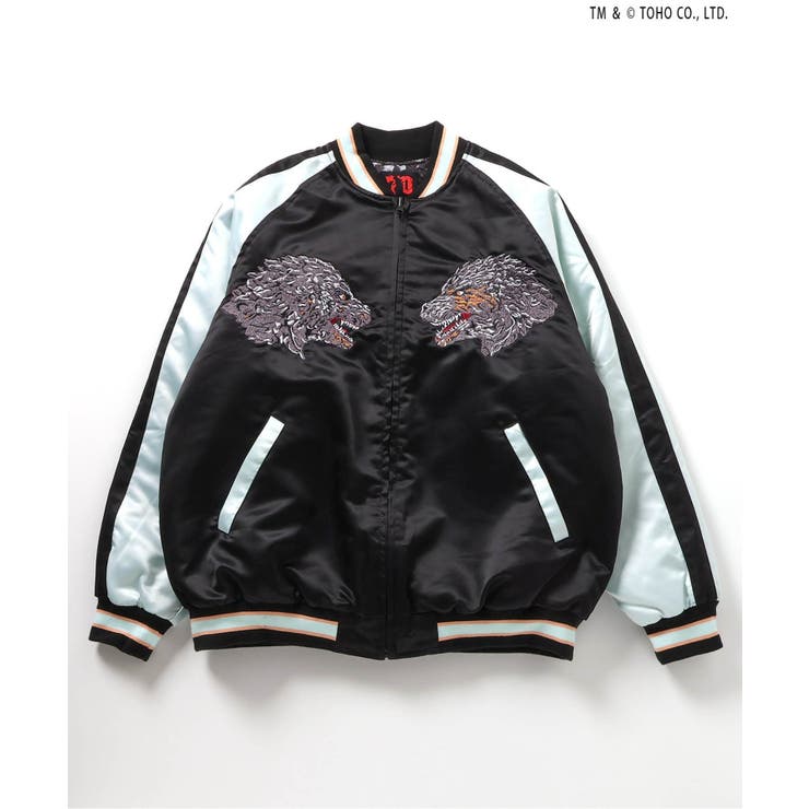 【ゴジラ】 蓄光刺繍リバーシブルスカジャン（大人） | F.O.Online Store | 詳細画像2 