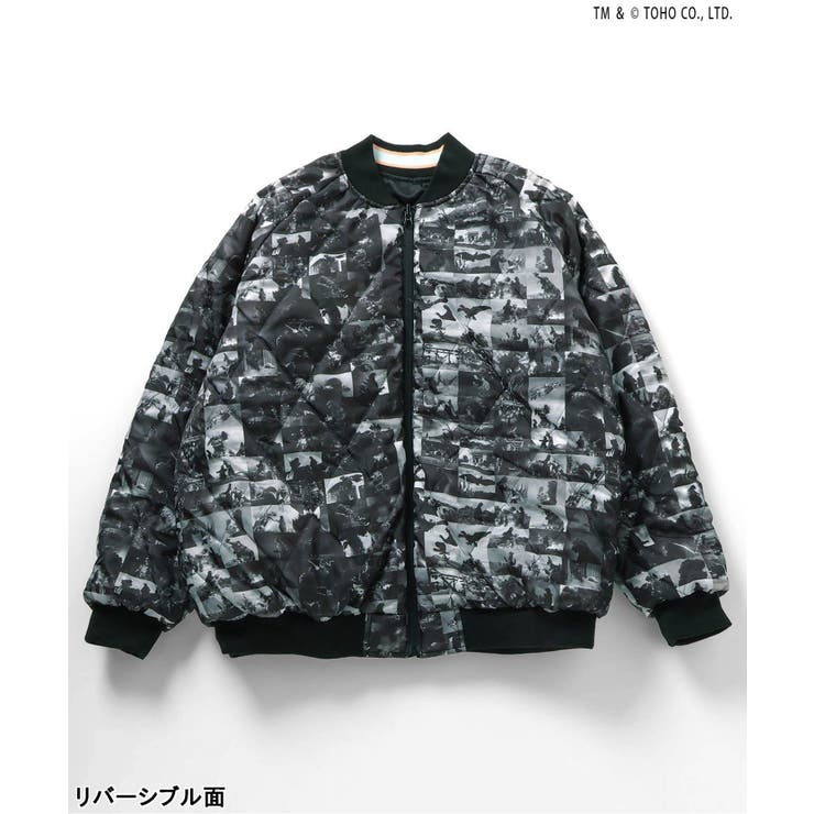 【ゴジラ】 蓄光刺繍リバーシブルスカジャン（大人） | F.O.Online Store | 詳細画像4 