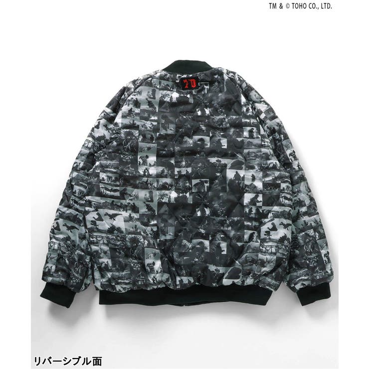 【ゴジラ】 蓄光刺繍リバーシブルスカジャン（大人） | F.O.Online Store | 詳細画像5 