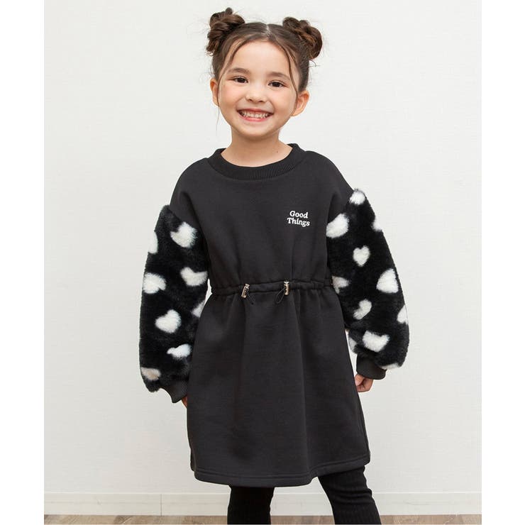 ブラック | 袖ボアワンピース | F.O.Online Store