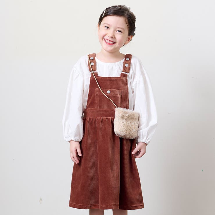 baby プードルちゃんのふしぎなポケット♪ ジャンパースカート　ブラウン baby プードルちゃんのふしぎなポケット♪ ジャンパースカート