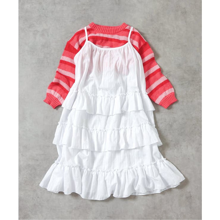 2Pニットフリルワンピース 洗濯機で洗える | F.O.Online Store | 詳細画像12 