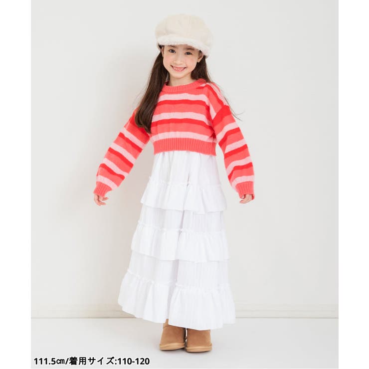 2Pニットフリルワンピース 洗濯機で洗える | F.O.Online Store | 詳細画像9 