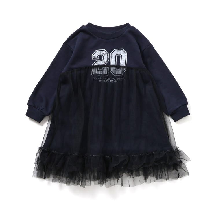 ネイビーブルー | ロゴ・ナンバリングチュールワンピ | F.O.Online Store