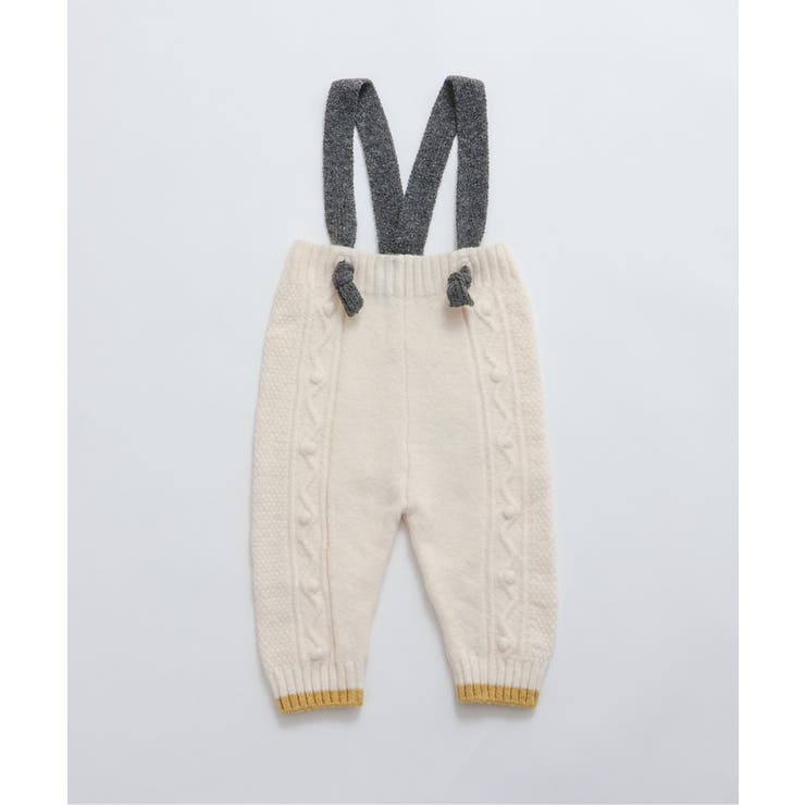 アイボリー | Bpop ケーブルニットサロペ(セットアップ可) | F.O.Online Store