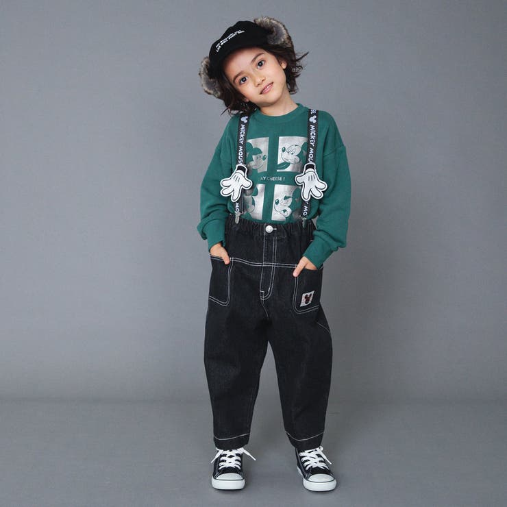 ディズニー　コスプレ　子供用 サスペンダー付きパンツ 2点セット ☆SALE☆【リンク】ディズニーキャラクターサス付きパンツ 10分丈