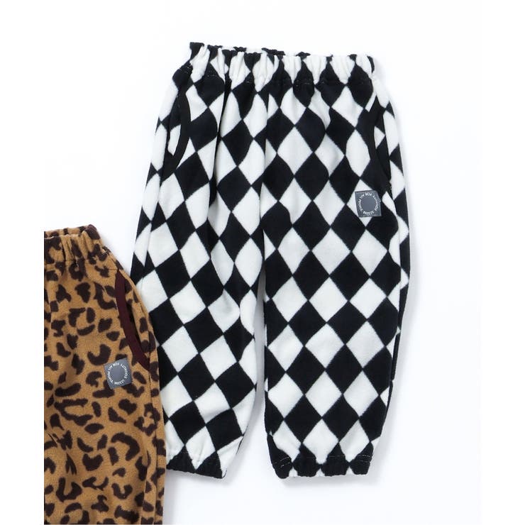 ブラック | 総柄フリースパンツ(セットアップ可)  10分丈 | F.O.Online Store