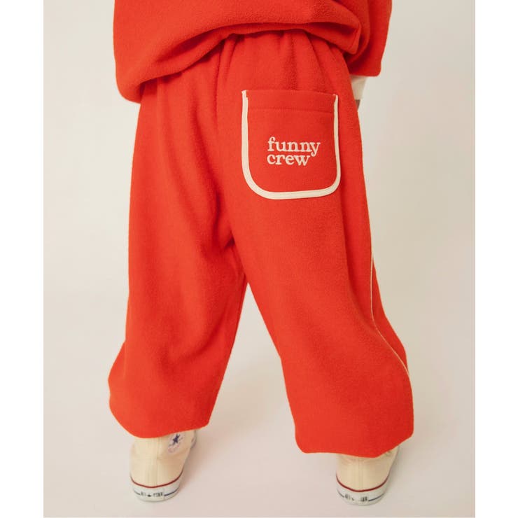 レッド | WEB限定  あったか裏起毛パイルパンツ(セットアップ可)  10分丈 | F.O.Online Store