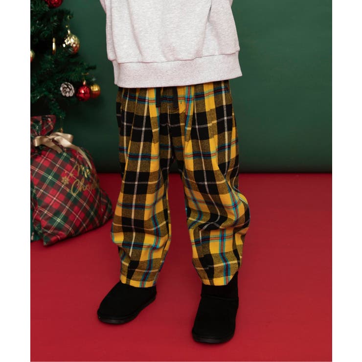 イエロー | 【リンク】チェックパンツ  10分丈 | F.O.Online Store