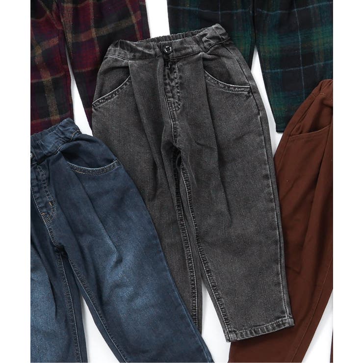 ブラック | あったか裏起毛ワイドタックパンツ  10分丈 | F.O.Online Store