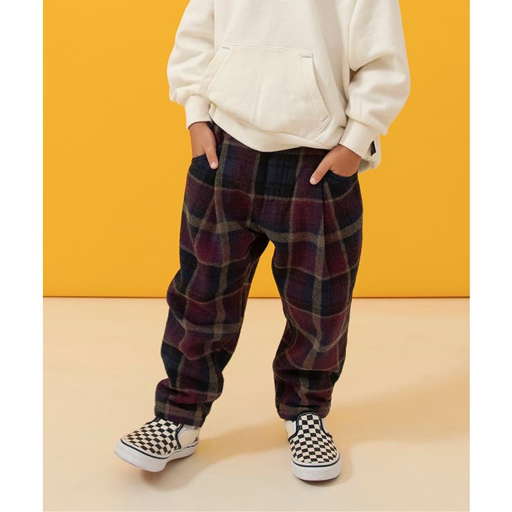 ワインレッド | あったか裏起毛ワイドタックパンツ  10分丈 | F.O.Online Store