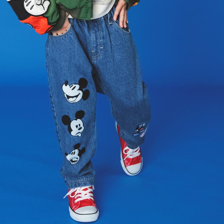 FENDI 刺繍キャラクター付きデニムパンツ FENDI 刺繍キャラクター付きデニムパンツ FENDI 刺繍キャラクター付き