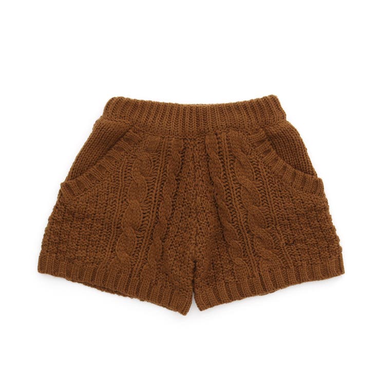ケーブルニットショートパンツ ショート丈 ショート丈[品番