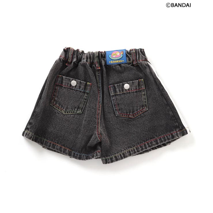 HARE トロミプリーツスカパン　ブラック D.HYGEN - Bum Flap Damaged Denim Drop Crotch Slim Pants