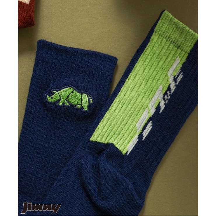 ブルー | Jimnyコラボ 配色ロゴ＆モチーフソックス | F.O.Online Store