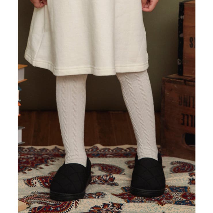 アイボリー | ケーブル編みタイツ | F.O.Online Store