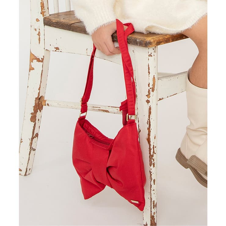 レッド | りぼんショルダーバック | F.O.Online Store