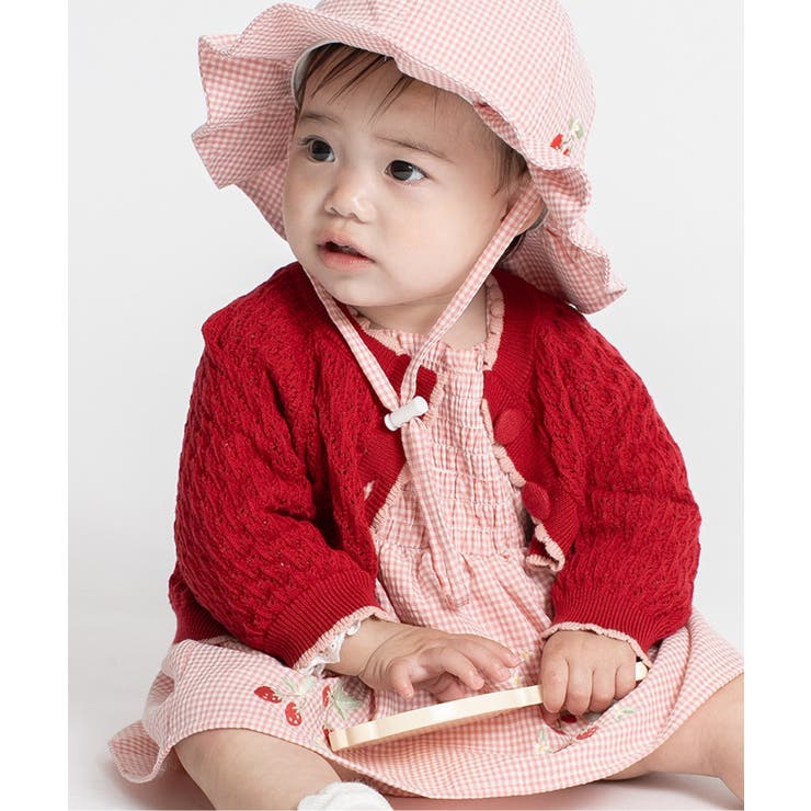 透かし編み配色ニットカーディガン | F.O.Online Store | 詳細画像1 