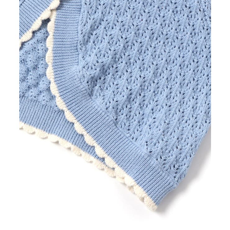 透かし編み配色ニットカーディガン | F.O.Online Store | 詳細画像7 