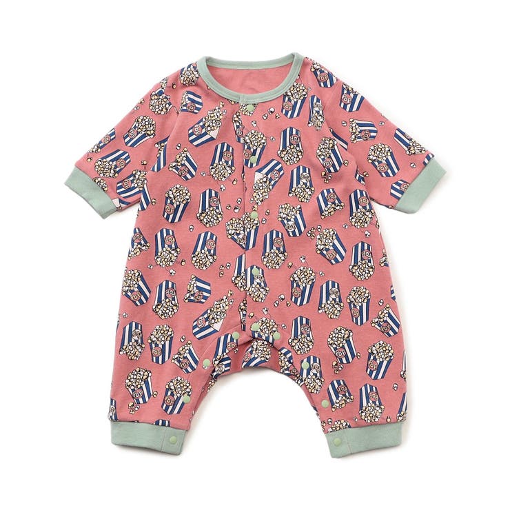 レッド | 【リンク】ポップコーン柄カバーオール | F.O.Online Store