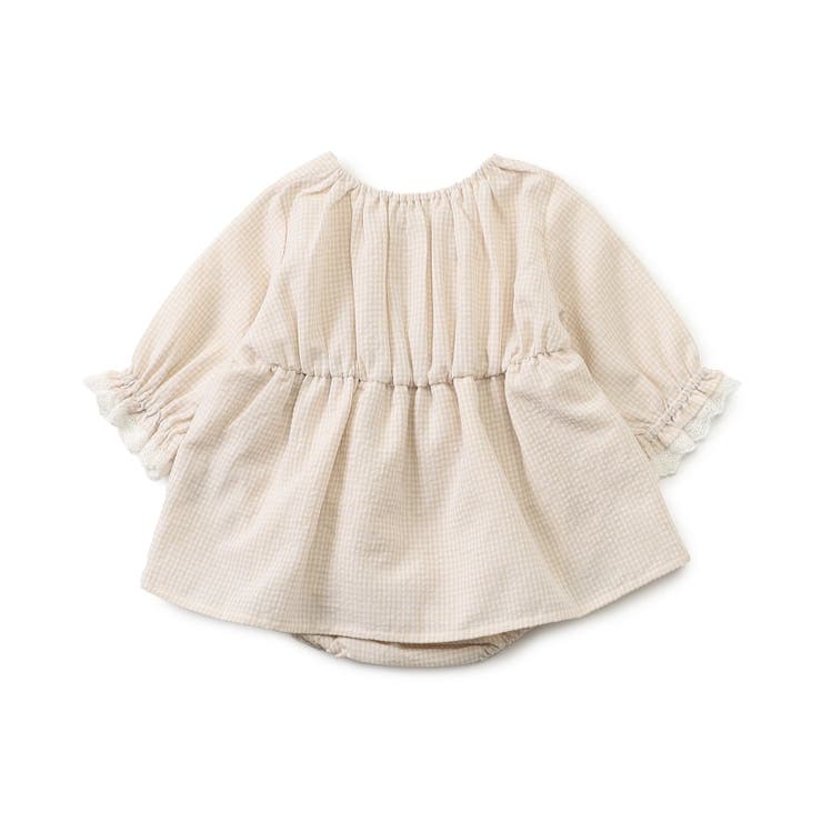 フルーツ刺しゅうシャーリングデザインカバーオール | F.O.Online Store | 詳細画像6 