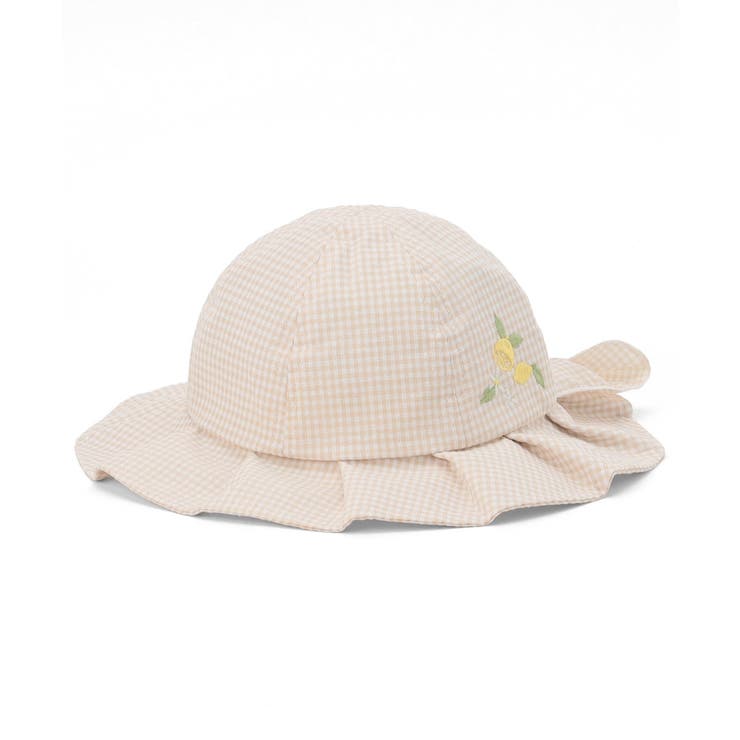 イエロー | フルーツワンポイント刺しゅう日よけベビーハット | F.O.Online Store