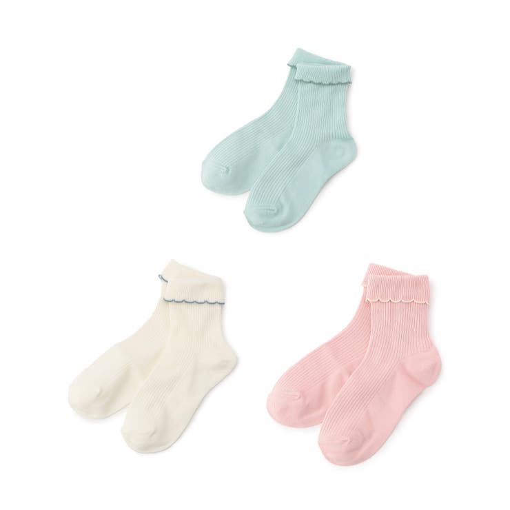 オフホワイト | シンプルフリルソックスセット | F.O.Online Store