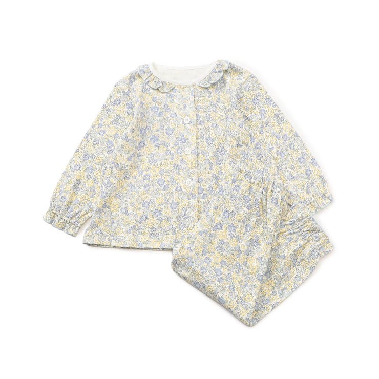 サックス | 【リンク】小花柄前あきパジャマ | F.O.Online Store