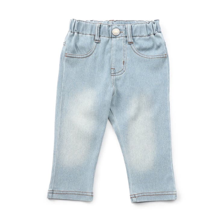 サックス | 丈夫なニットツイルパンツ  7分丈 | F.O.Online Store