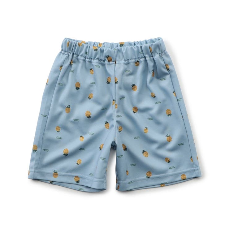 サックス | サラッと履ける総柄メッシュハーフパンツ  5分丈 | F.O.Online Store